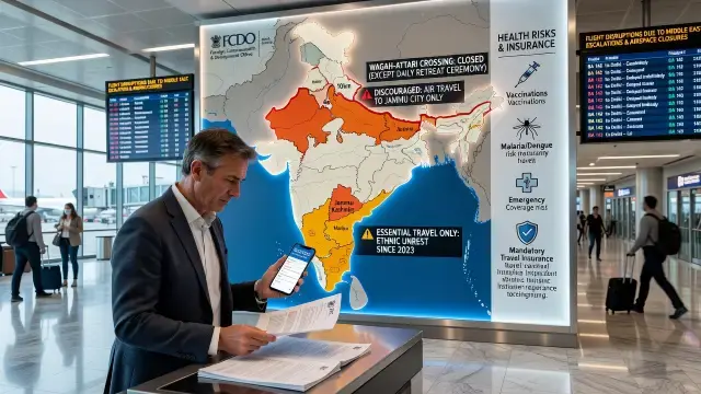 UK Updates India Travel Advice on Border Zones and Health Risks
