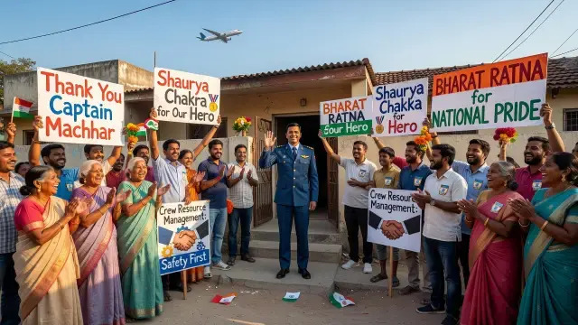 Crowds Honour Pilot Credited With Averting Mass Tragedy